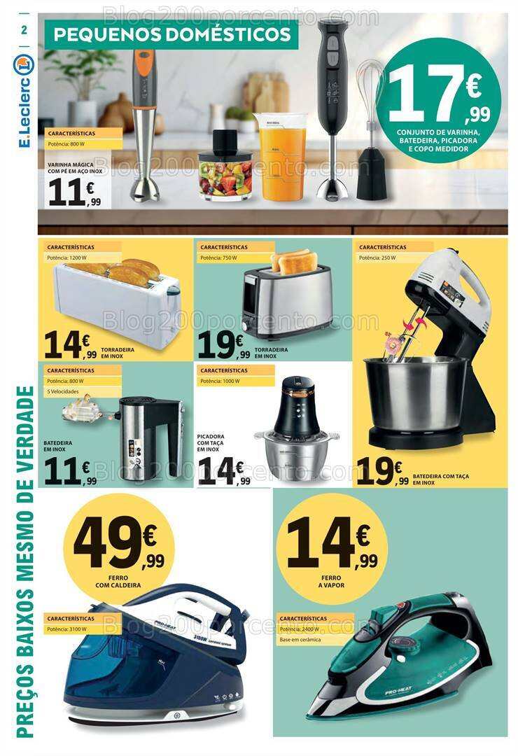 Antevisão Folheto E-LECLERC Bazar Promoções de 23 novembro a 6 dezembro