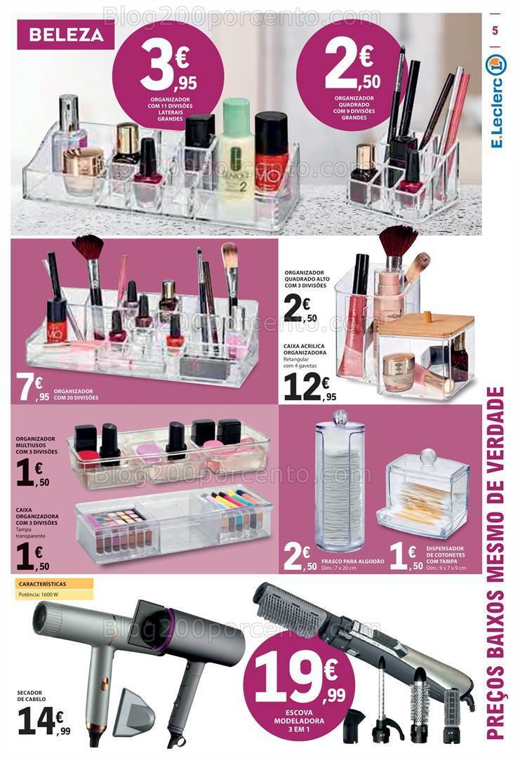 Antevisão Folheto E-LECLERC Bazar Promoções de 23 novembro a 6 dezembro