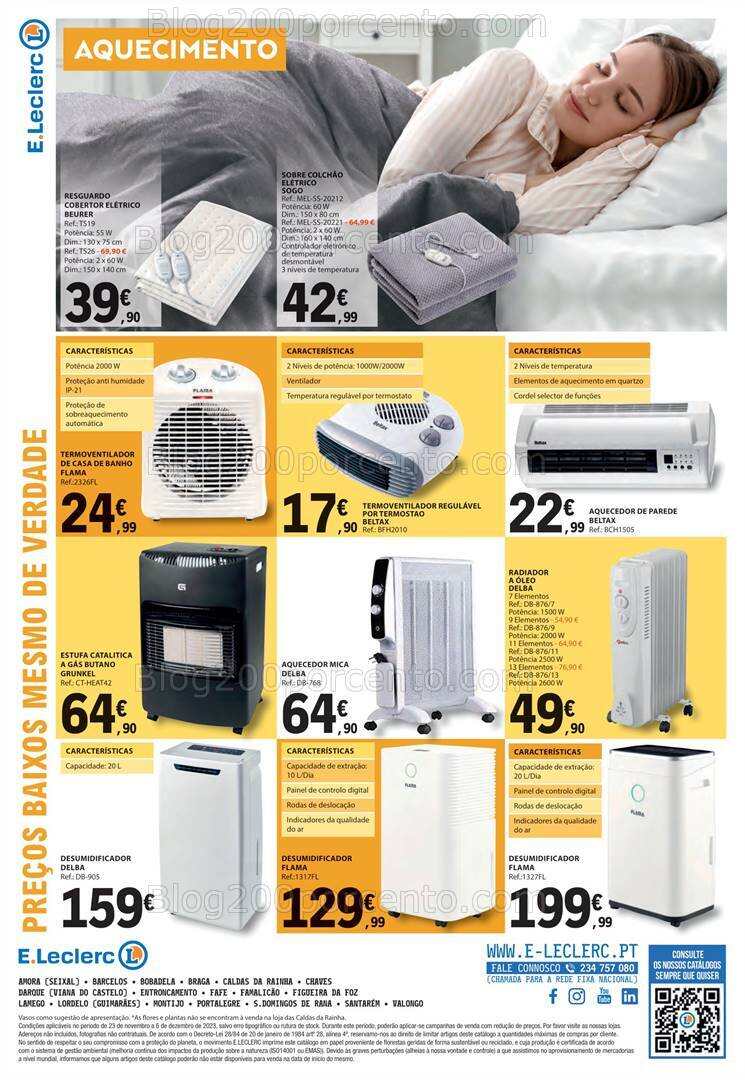 Antevisão Folheto E-LECLERC Bazar Promoções de 23 novembro a 6 dezembro