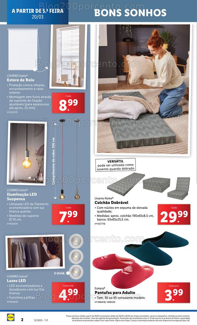 Antevisão Folheto LIDL Bazar Promoções de 20 a 26 março