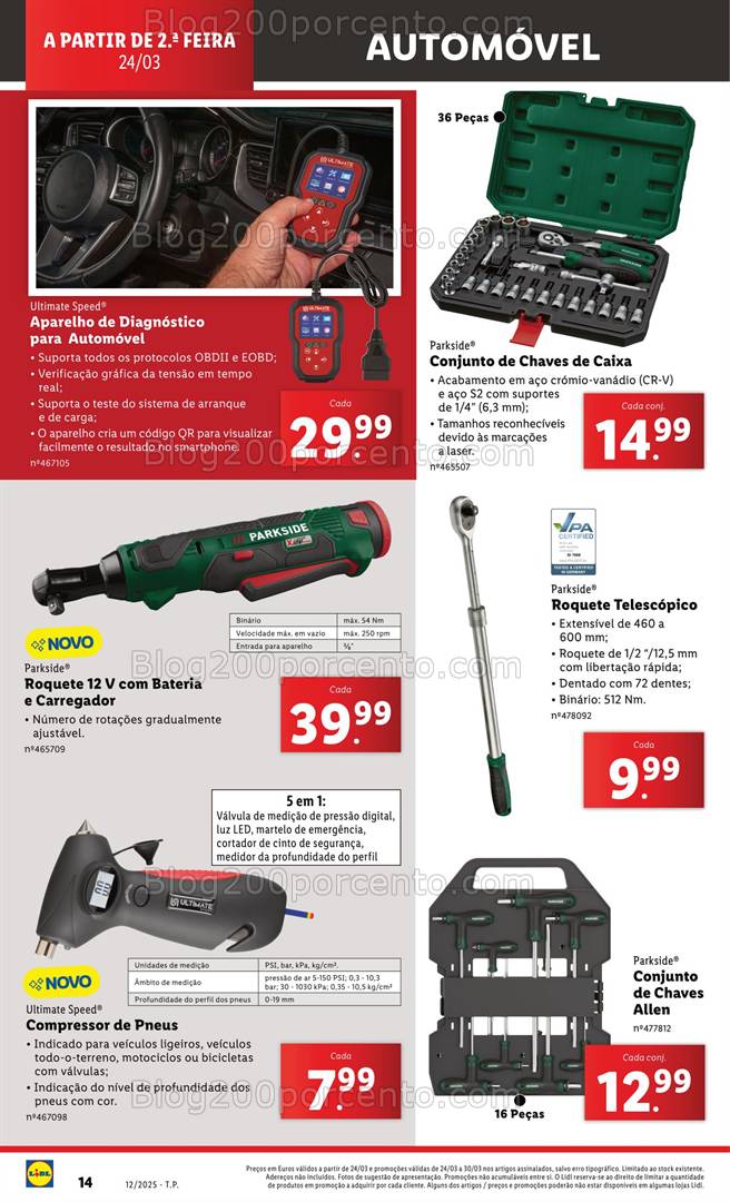 Antevisão Folheto LIDL Bazar Promoções de 20 a 26 março