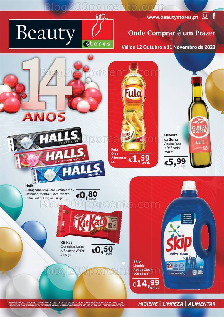 Antevisão Folheto BEAUTY STORES Promoções de 12 outubro a 11 novembro