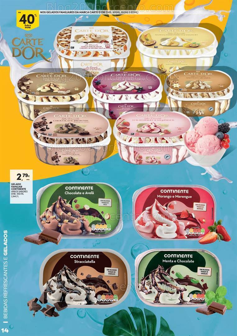 Antevisão Folheto CONTINENTE Bebidas e Gelados Promoções de 11 junho a 7 julho