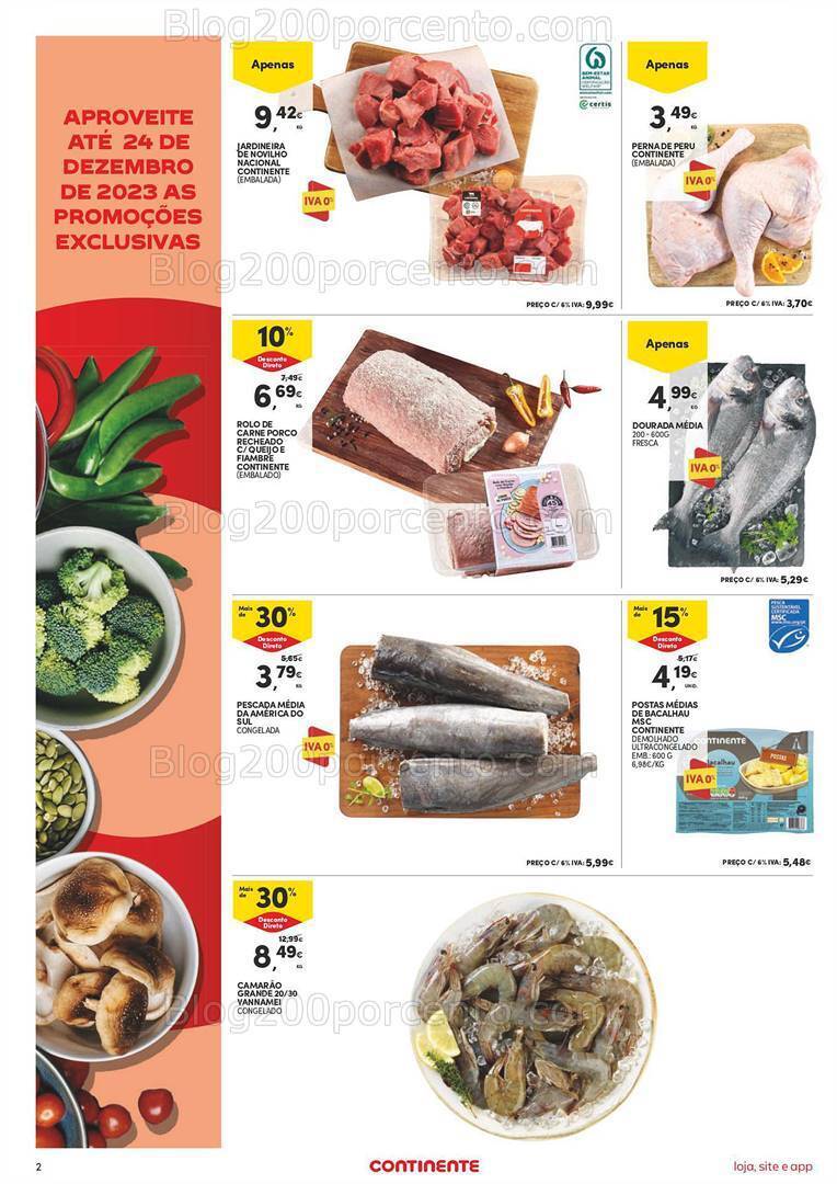 Antevisão Folheto CONTINENTE Aberturas S. Pedro de Cova Promoções de 20 a 24 dezembro