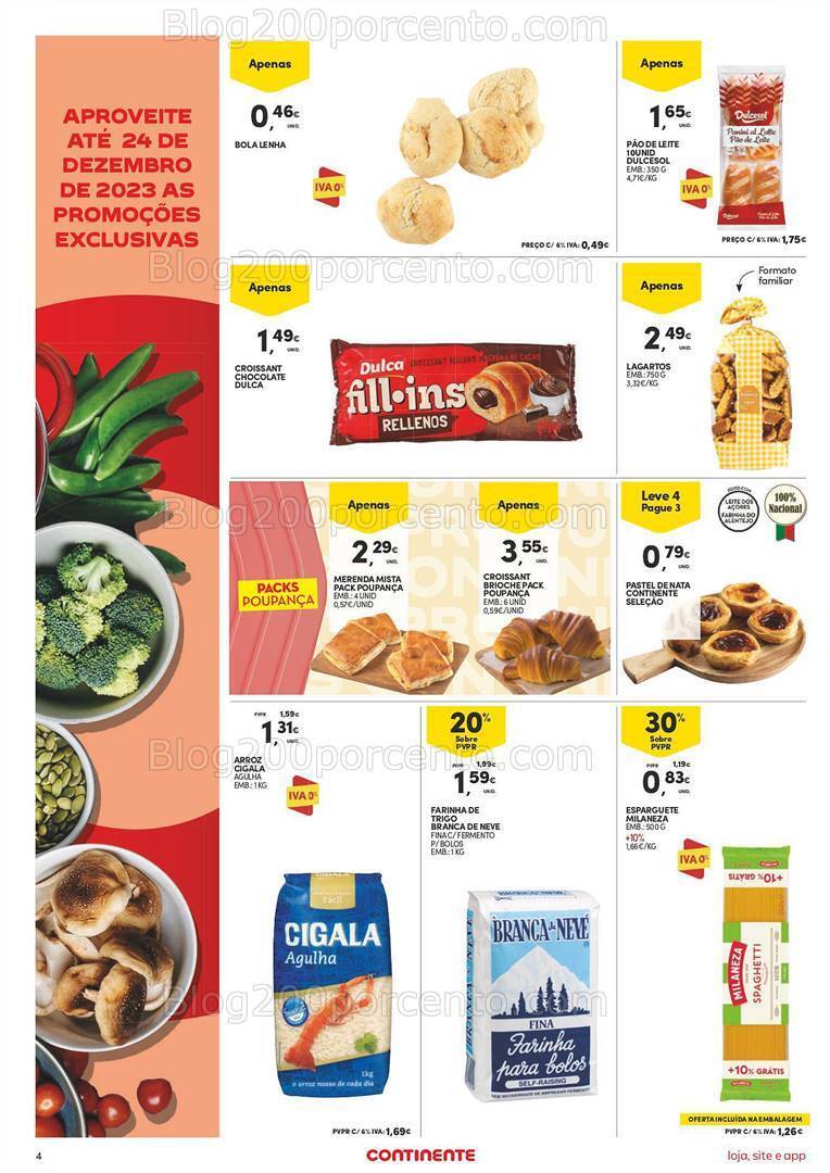 Antevisão Folheto CONTINENTE Aberturas S. Pedro de Cova Promoções de 20 a 24 dezembro