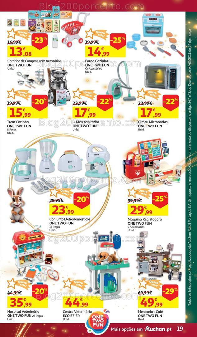 Antevisão Folheto AUCHAN Brinquedos Natal Promoções de 6 novembro a 10 dezembro