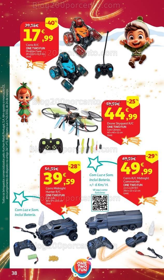 Antevisão Folheto AUCHAN Brinquedos Natal Promoções de 6 novembro a 10 dezembro