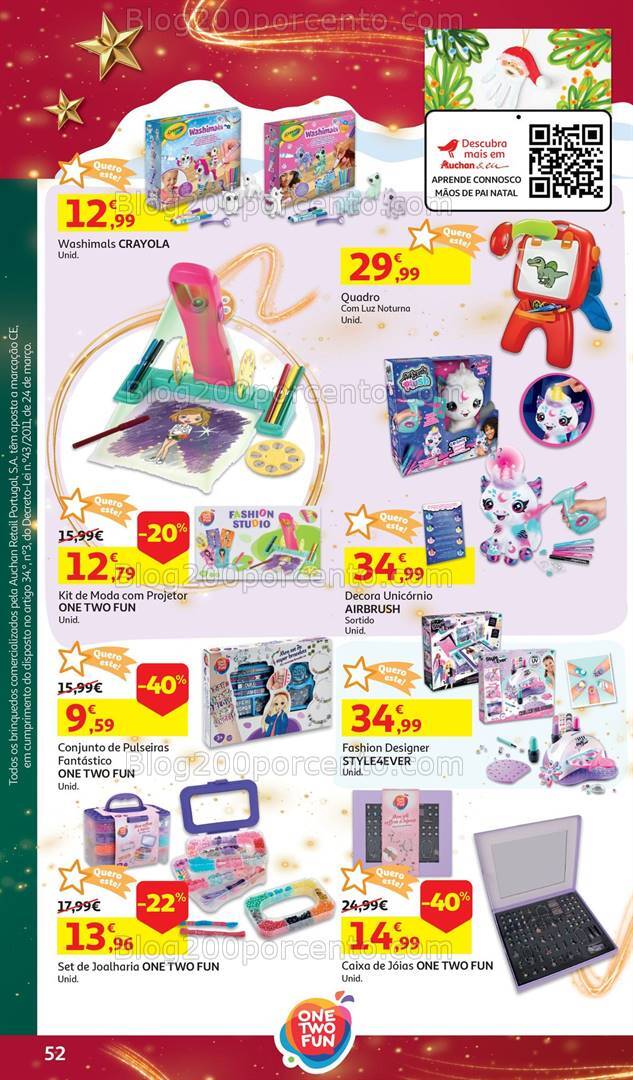 Antevisão Folheto AUCHAN Brinquedos Natal Promoções de 6 novembro a 10 dezembro