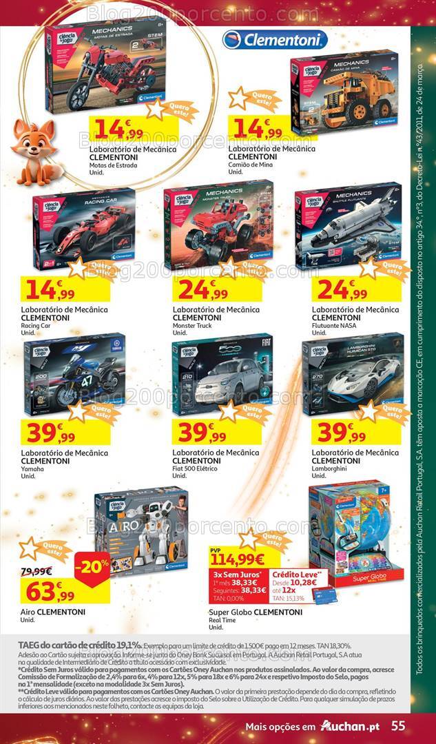 Antevisão Folheto AUCHAN Brinquedos Natal Promoções de 6 novembro a 10 dezembro