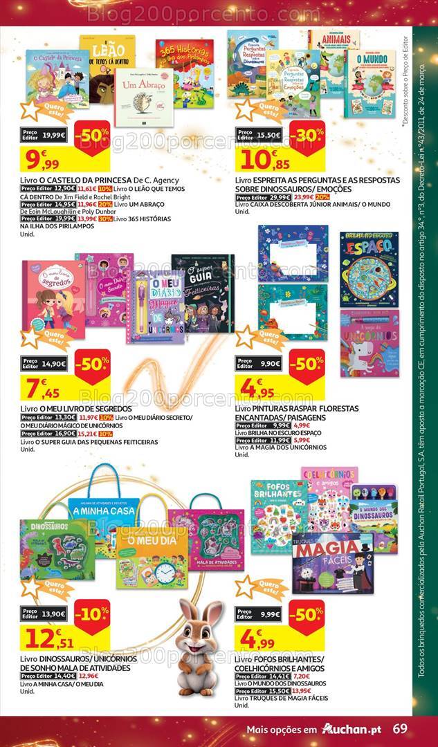 Antevisão Folheto AUCHAN Brinquedos Natal Promoções de 6 novembro a 10 dezembro
