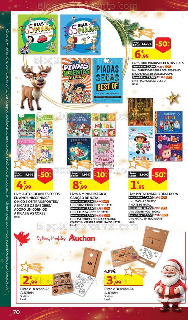 Antevisão Folheto AUCHAN Brinquedos Natal Promoções de 6 novembro a 10 dezembro