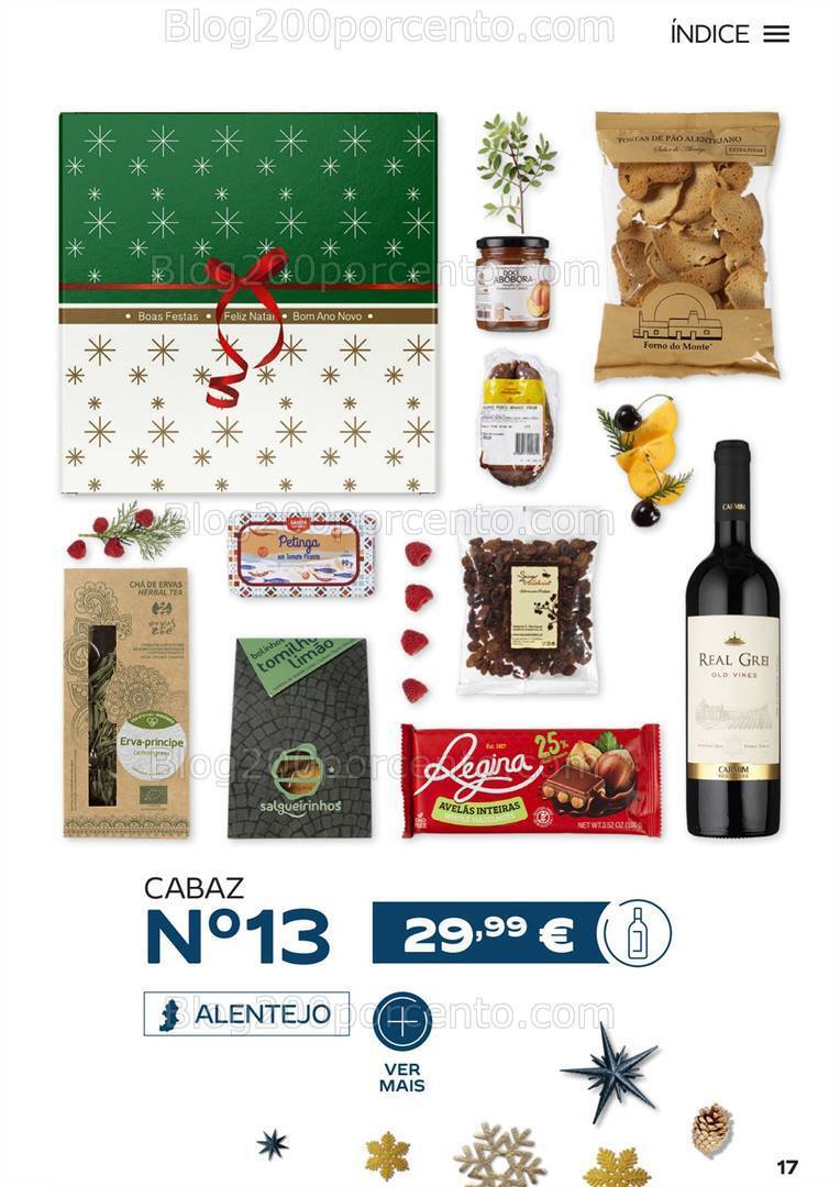 Antevisão Folheto CONTINENTE Cabazes de Natal Promoções de 15 setembro a 6 janeiro