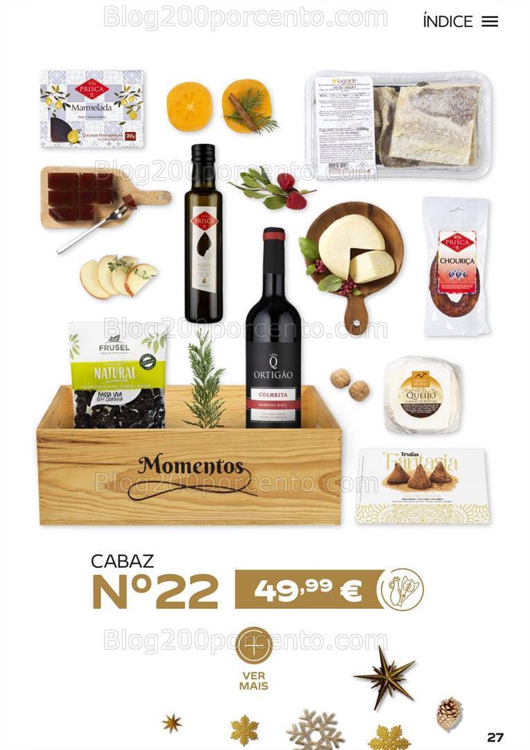 Antevisão Folheto CONTINENTE Cabazes de Natal Promoções de 15 setembro a 6 janeiro
