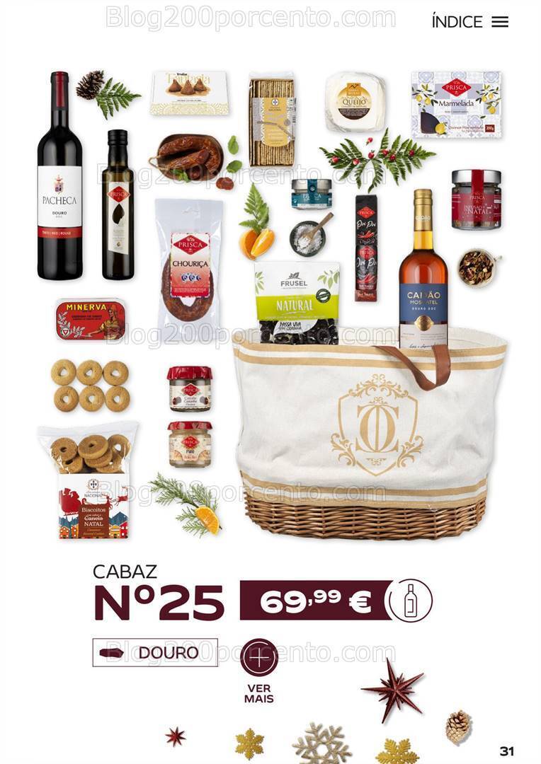 Antevisão Folheto CONTINENTE Cabazes de Natal Promoções de 15 setembro a 6 janeiro