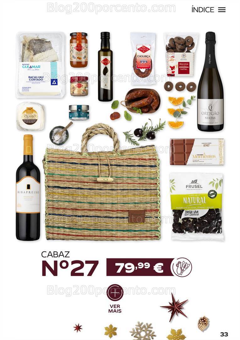 Antevisão Folheto CONTINENTE Cabazes de Natal Promoções de 15 setembro a 6 janeiro