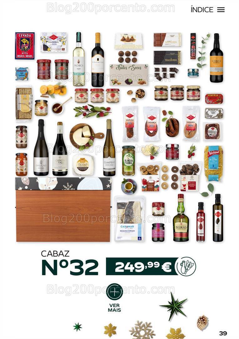 Antevisão Folheto CONTINENTE Cabazes de Natal Promoções de 15 setembro a 6 janeiro