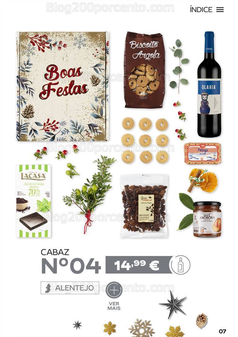 Antevisão Folheto CONTINENTE Cabazes de Natal Promoções de 15 setembro a 6 janeiro