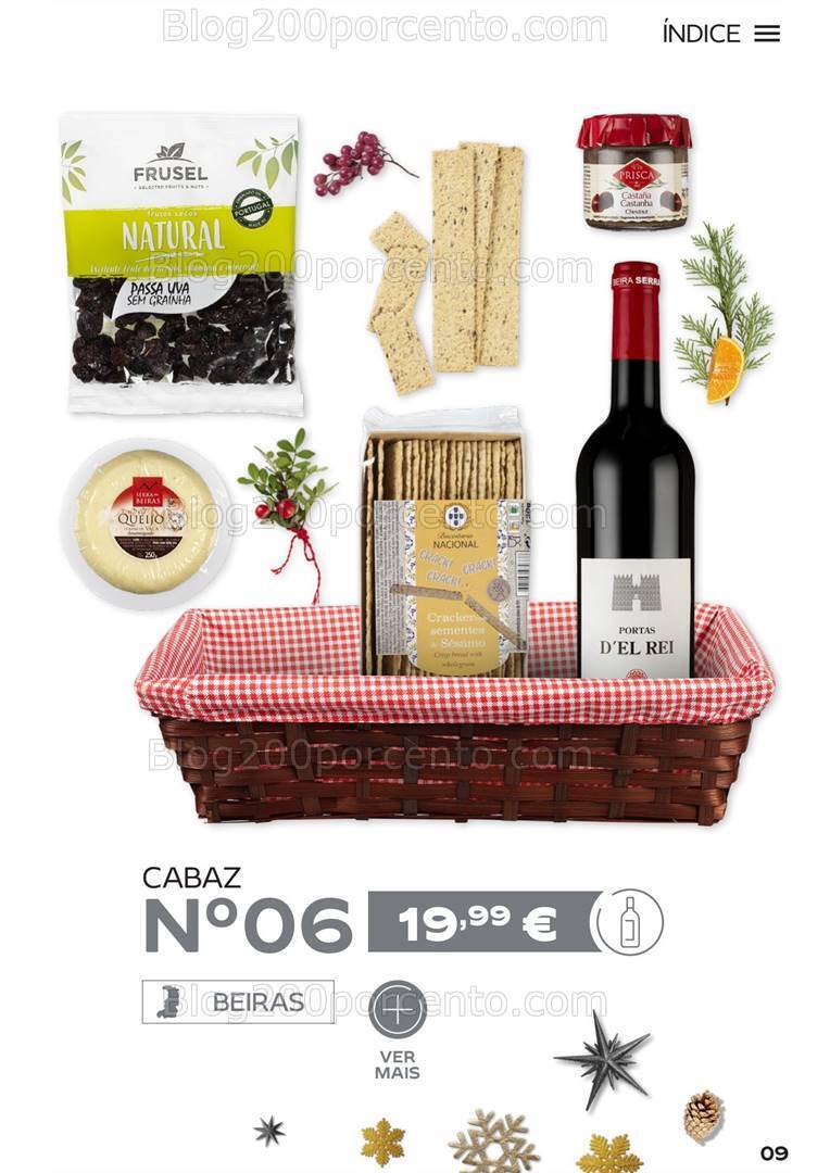 Antevisão Folheto CONTINENTE Cabazes de Natal Promoções de 15 setembro a 6 janeiro