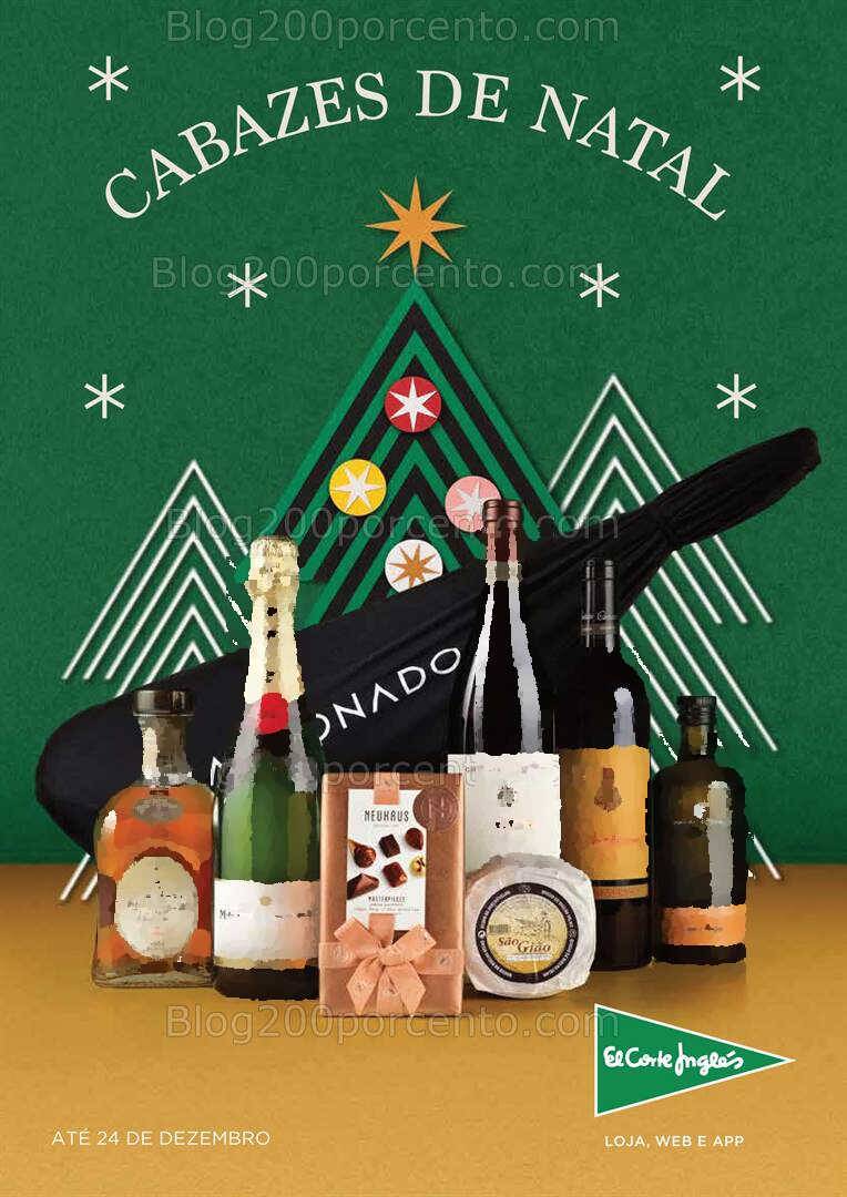 Antevisão Folheto EL CORTE INGLÉS Cabazes de Natal - 18 outubro a 24 dezembro