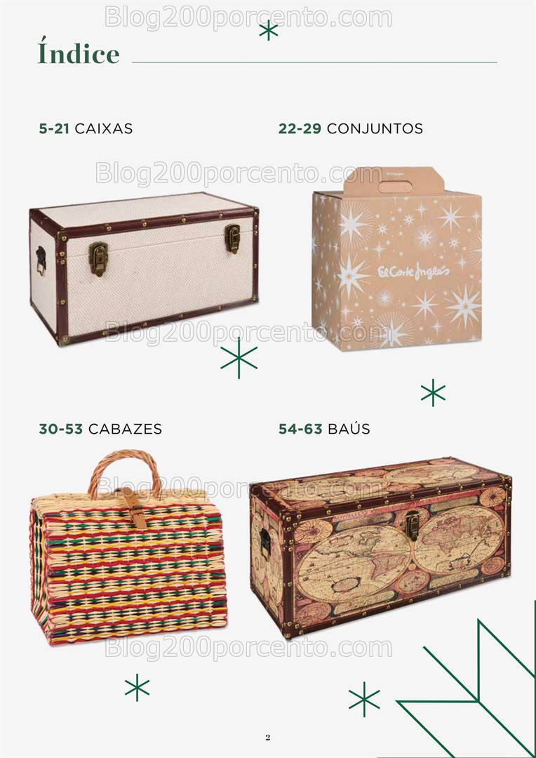 Antevisão Folheto EL CORTE INGLÉS Cabazes de Natal - 18 outubro a 24 dezembro