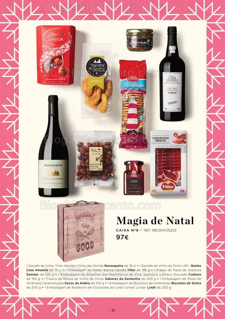 Antevisão Folheto EL CORTE INGLÉS Cabazes de Natal - 18 outubro a 24 dezembro