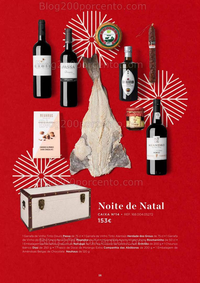 Antevisão Folheto EL CORTE INGLÉS Cabazes de Natal - 18 outubro a 24 dezembro