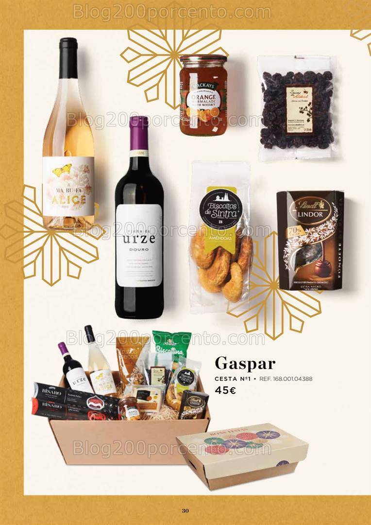 Antevisão Folheto EL CORTE INGLÉS Cabazes de Natal - 18 outubro a 24 dezembro