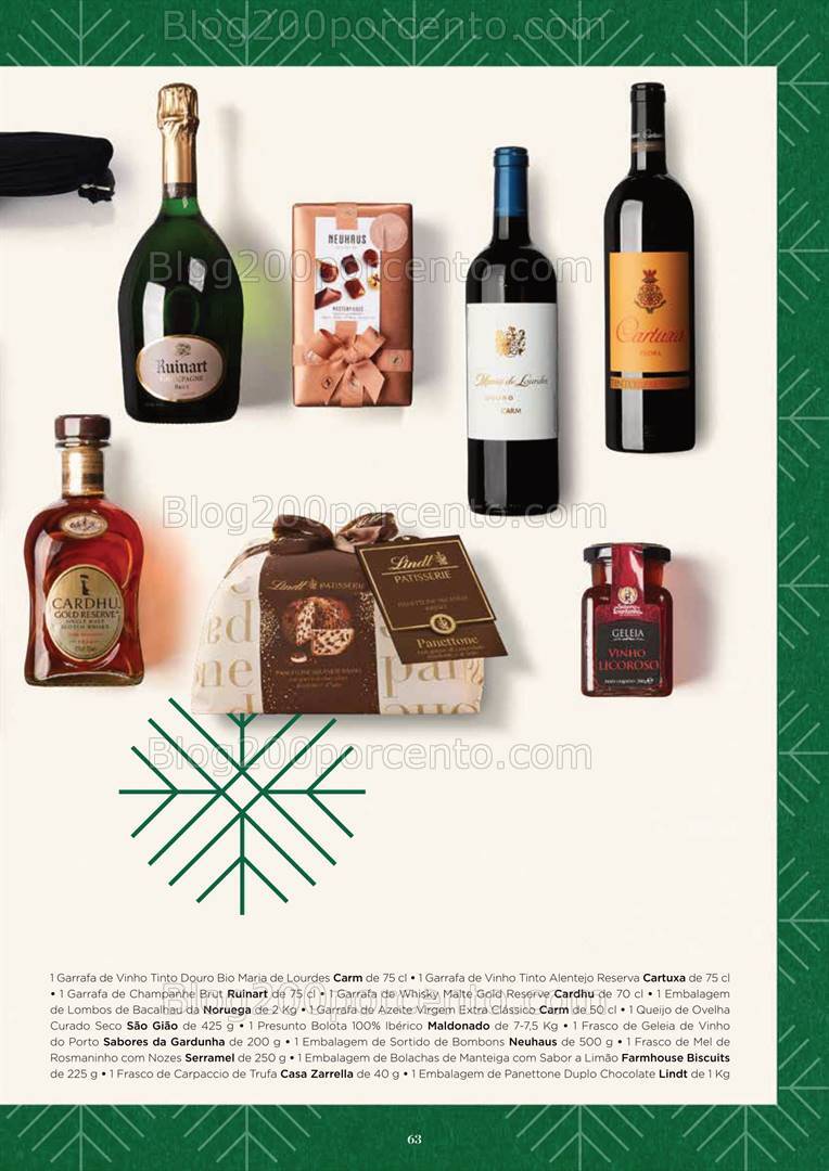 Antevisão Folheto EL CORTE INGLÉS Cabazes de Natal - 18 outubro a 24 dezembro