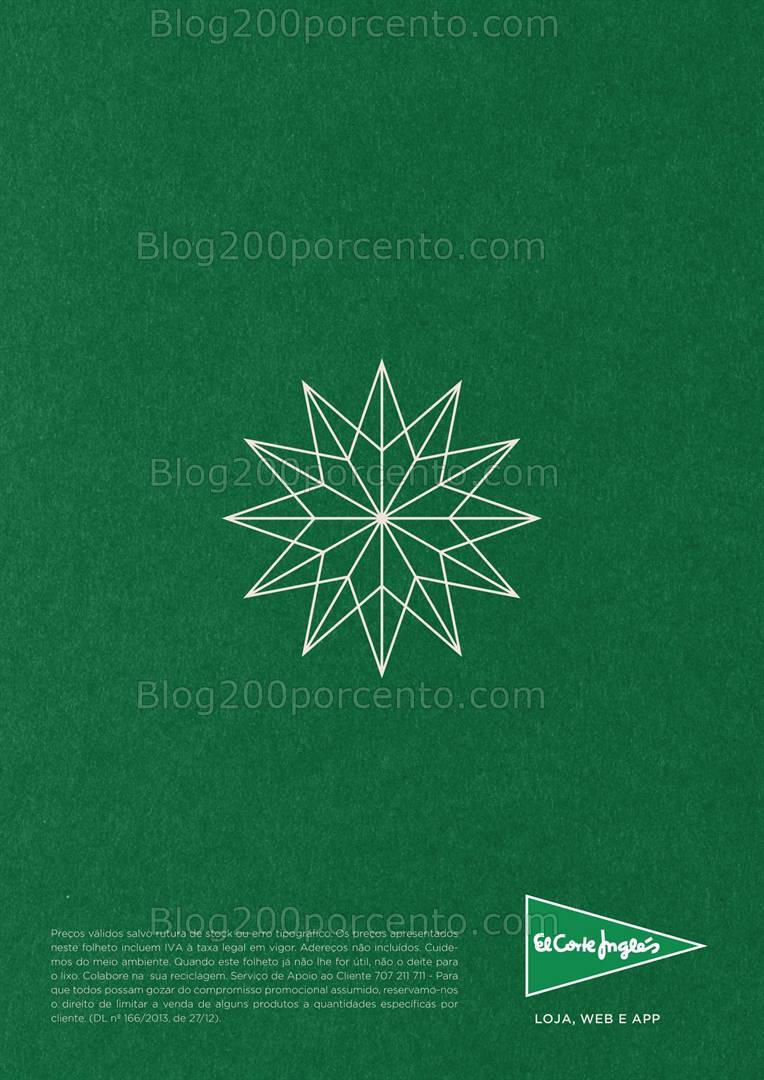 Antevisão Folheto EL CORTE INGLÉS Cabazes de Natal - 18 outubro a 24 dezembro