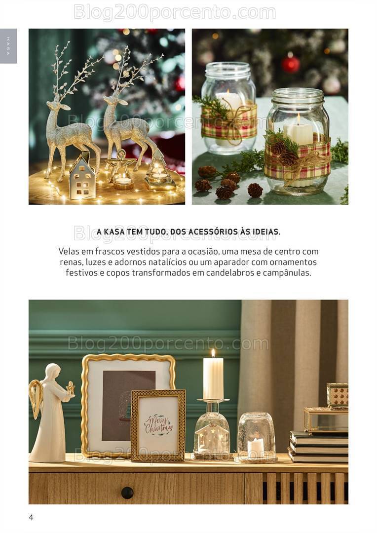Antevisão Folheto CONTINENTE Catálogo Decoração Natal Kasa -21 novembro a 24 dezembro