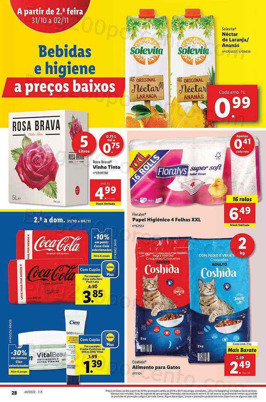 Antevisão Folheto LIDL Promoções de 31 outubro a 6 novembro - Edição Digital