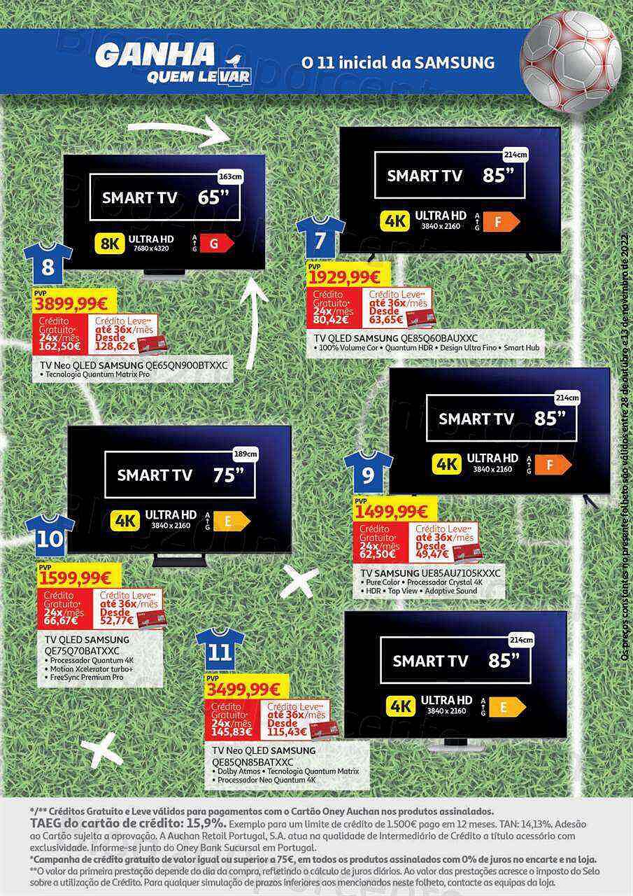 Antevisão Folheto AUCHAN Tecnologia Promoções de 28 outubro a 13 novembro