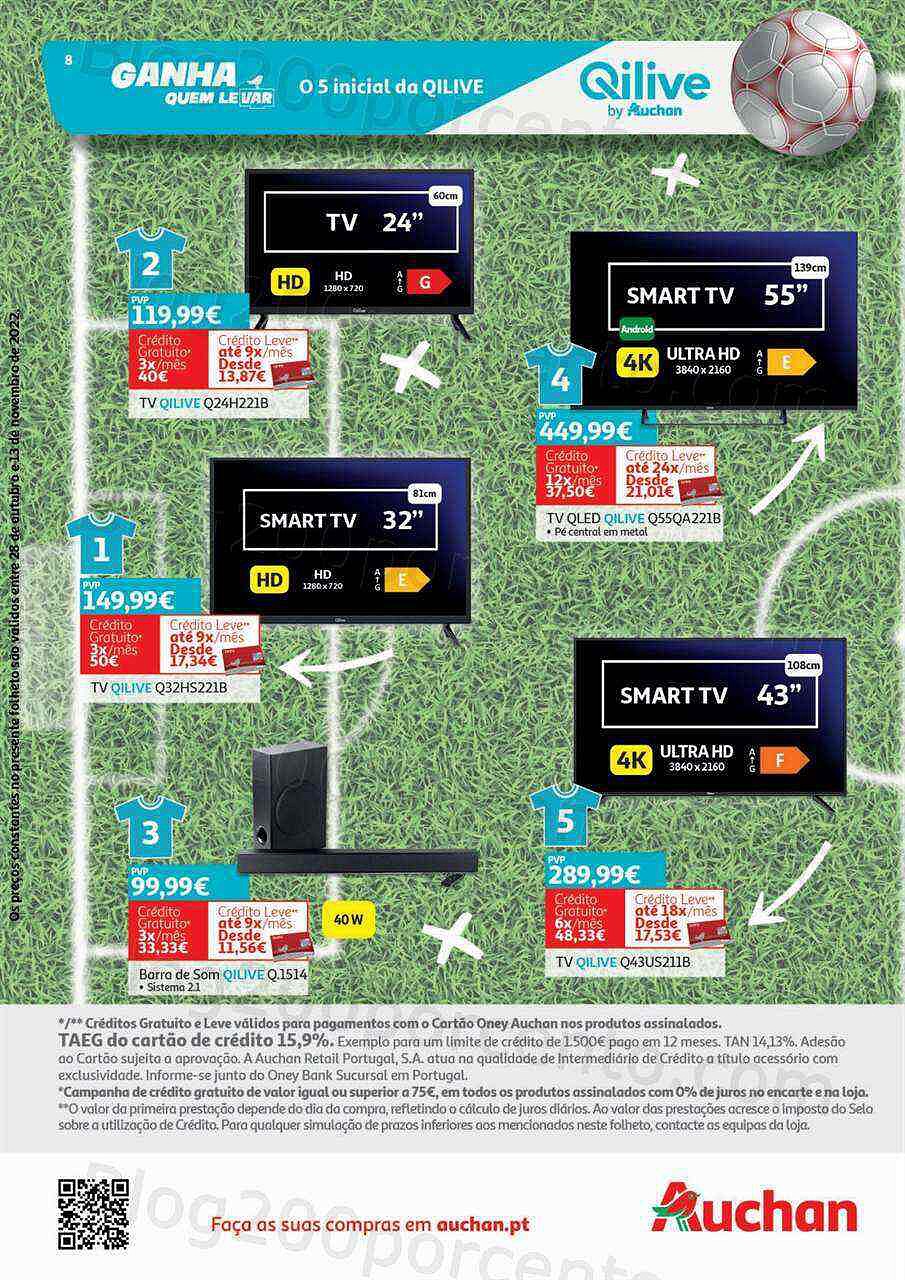 Antevisão Folheto AUCHAN Tecnologia Promoções de 28 outubro a 13 novembro