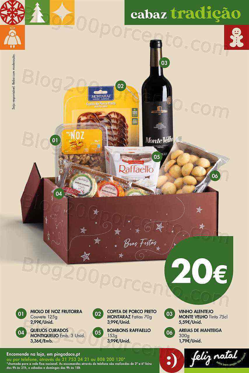 Antevisão Folheto PINGO DOCE Cabazes de Natal Promoções de 1 novembro a 30 dezembro
