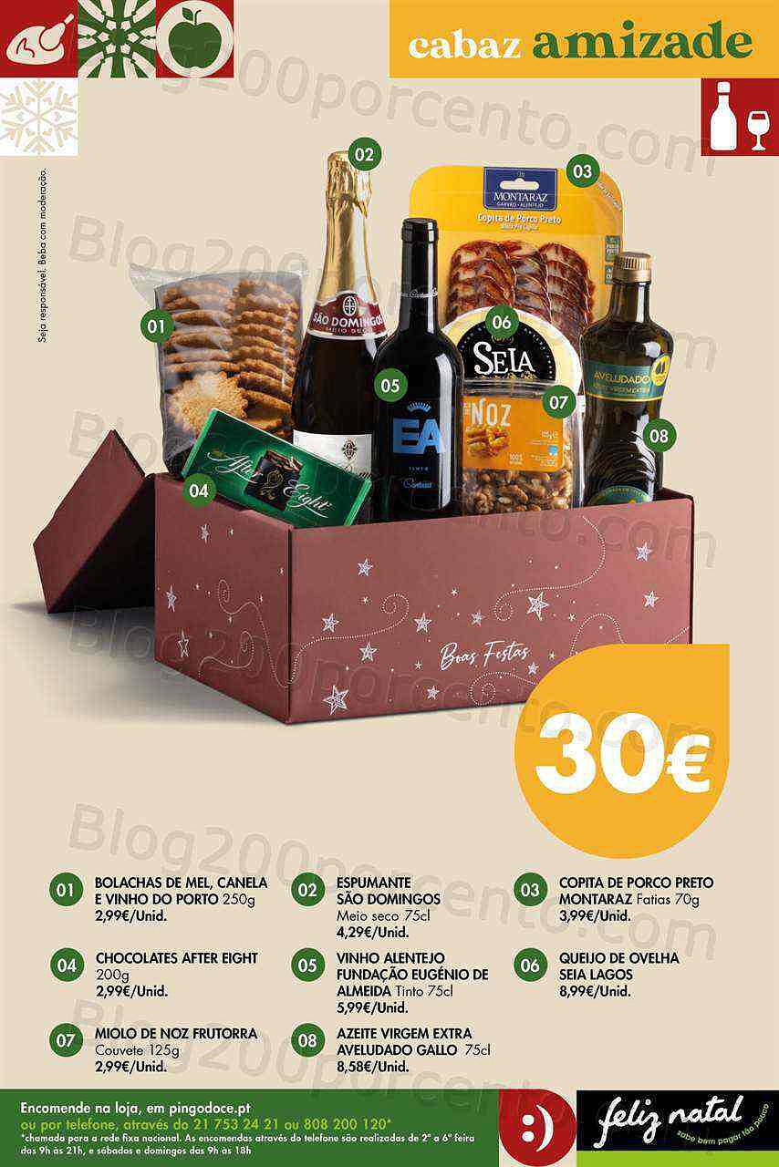 Antevisão Folheto PINGO DOCE Cabazes de Natal Promoções de 1 novembro a 30 dezembro