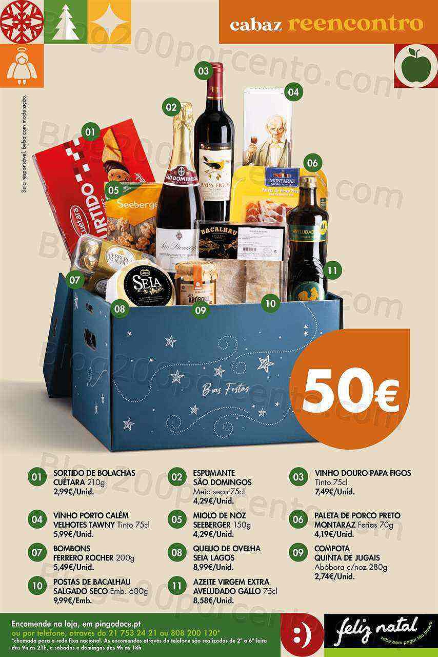 Antevisão Folheto PINGO DOCE Cabazes de Natal Promoções de 1 novembro a 30 dezembro