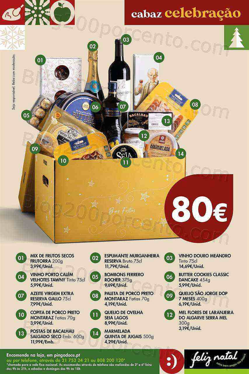 Antevisão Folheto PINGO DOCE Cabazes de Natal Promoções de 1 novembro a 30 dezembro