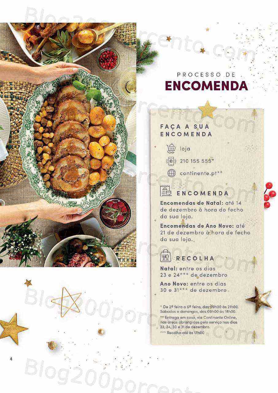 Antevisão Folheto CONTINENTE Natal Take - Away Promoções de 1 novembro a 31 dezembro