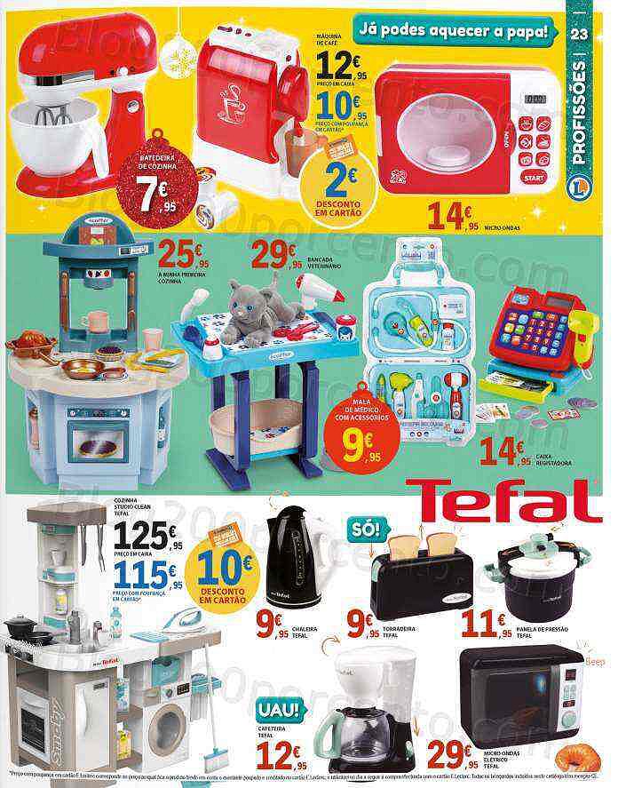 Antevisão Folheto E-LECLERC Brinquedos e Ofertas de Natal Promoções de 8 novembro a 8 dezembro