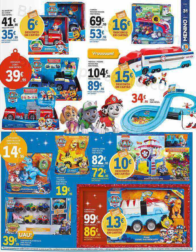 Antevisão Folheto E-LECLERC Brinquedos e Ofertas de Natal Promoções de 8 novembro a 8 dezembro