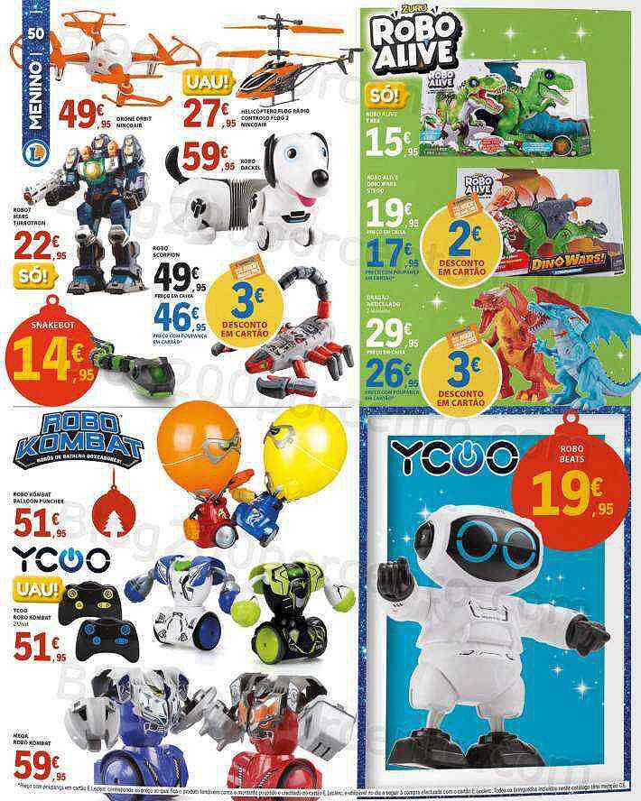 Antevisão Folheto E-LECLERC Brinquedos e Ofertas de Natal Promoções de 8 novembro a 8 dezembro
