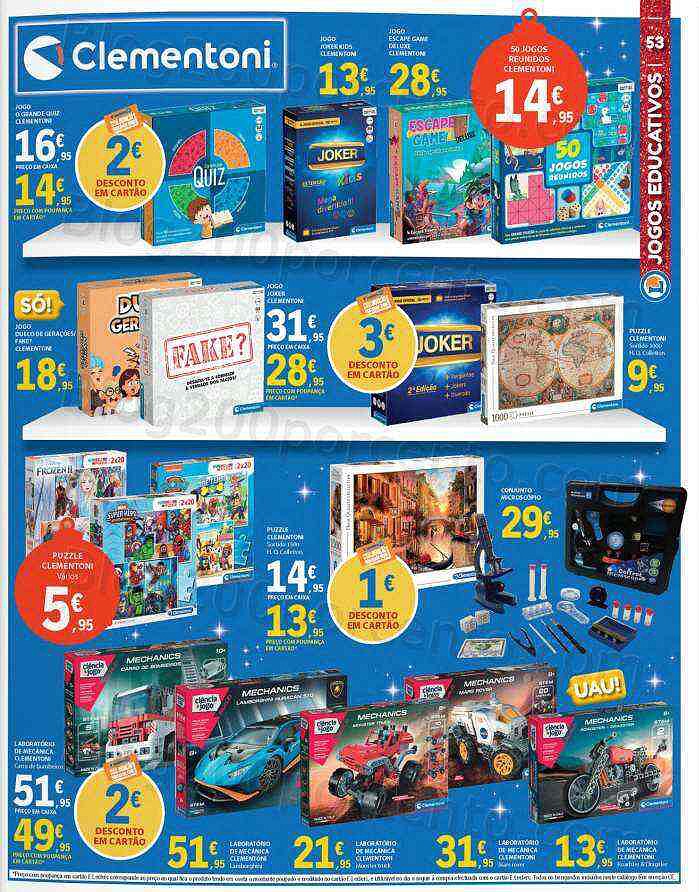 Antevisão Folheto E-LECLERC Brinquedos e Ofertas de Natal Promoções de 8 novembro a 8 dezembro
