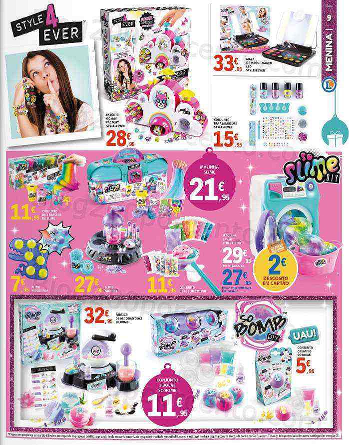 Antevisão Folheto E-LECLERC Brinquedos e Ofertas de Natal Promoções de 8 novembro a 8 dezembro