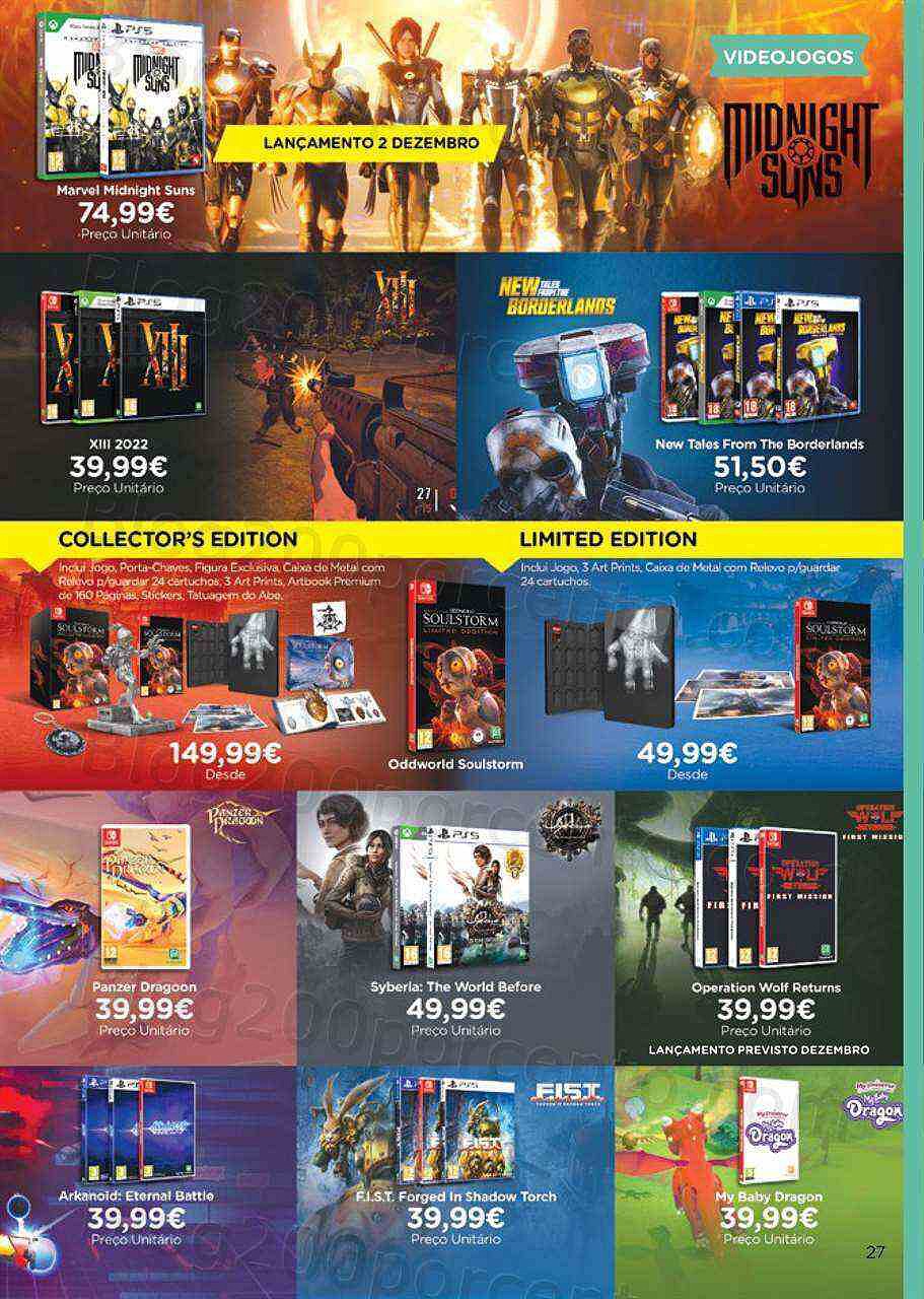 Antevisão Folheto EL CORTE INGLÉS Natal Gaming Promoções de 31 outubro a 24 dezembro