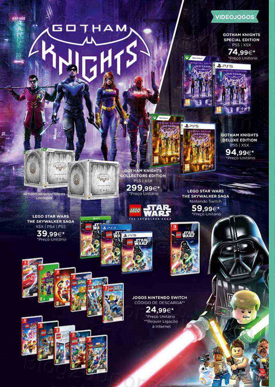 Antevisão Folheto EL CORTE INGLÉS Natal Gaming Promoções de 31 outubro a 24 dezembro