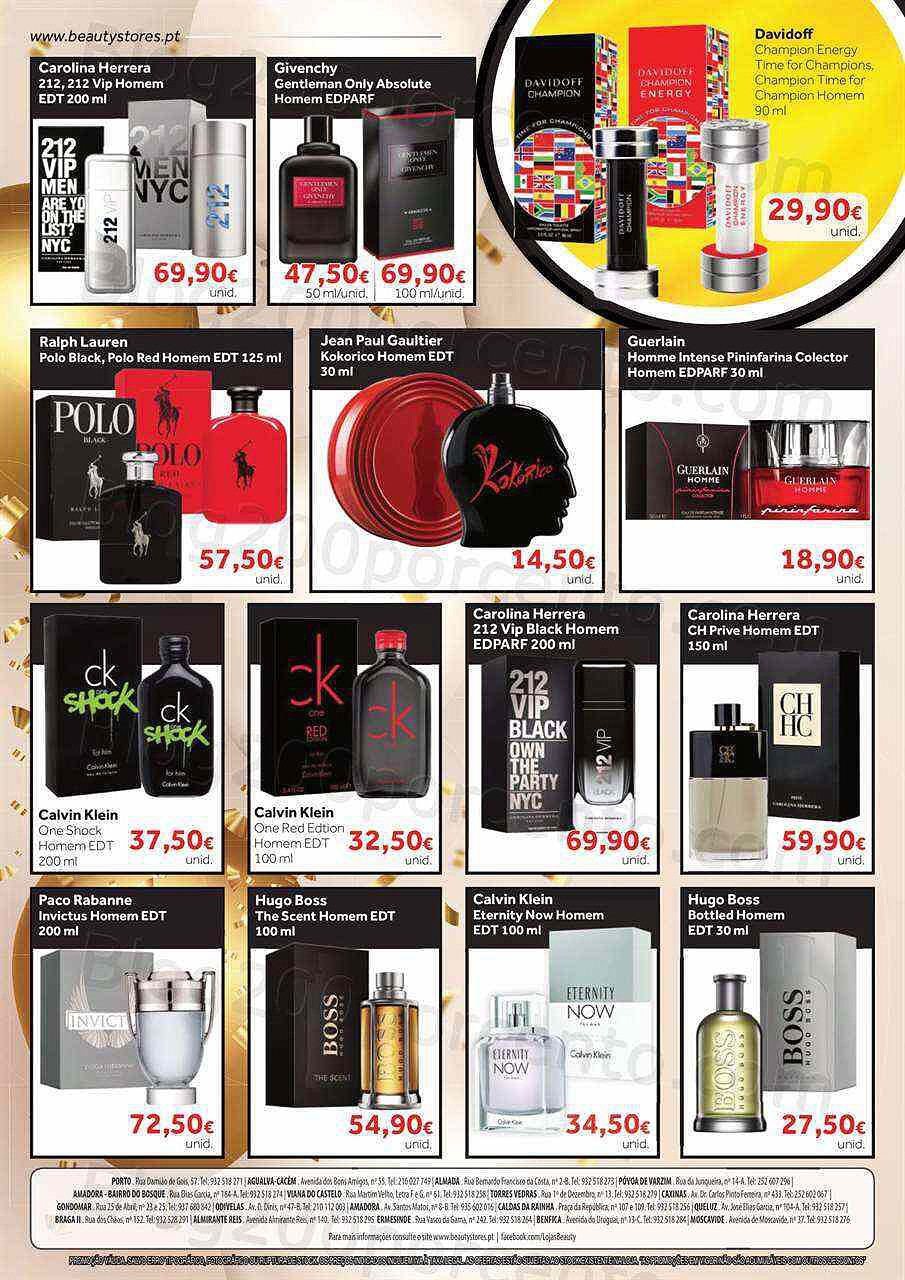 Antevisão Folheto BEAUTY STORES Alta Perfumaria Promoções até 3 dezembro