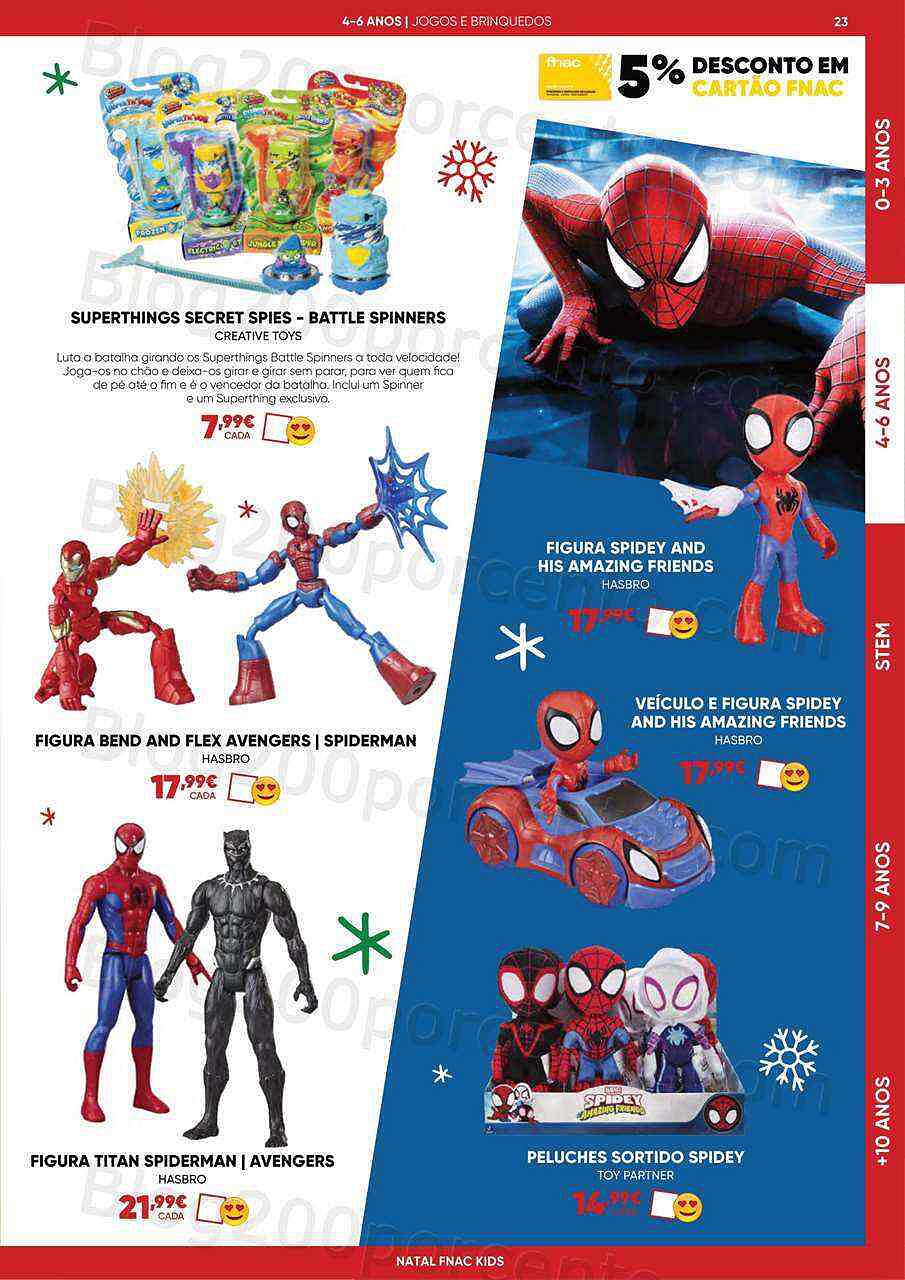 Antevisão Folheto FNAC Kids Natal Promoções até 31 dezembro