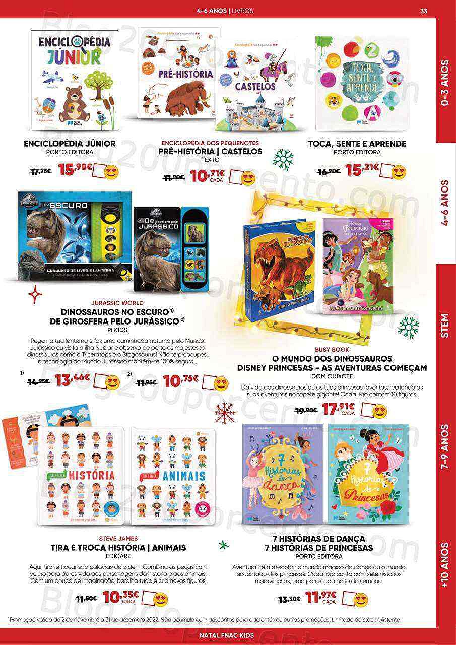 Antevisão Folheto FNAC Kids Natal Promoções até 31 dezembro