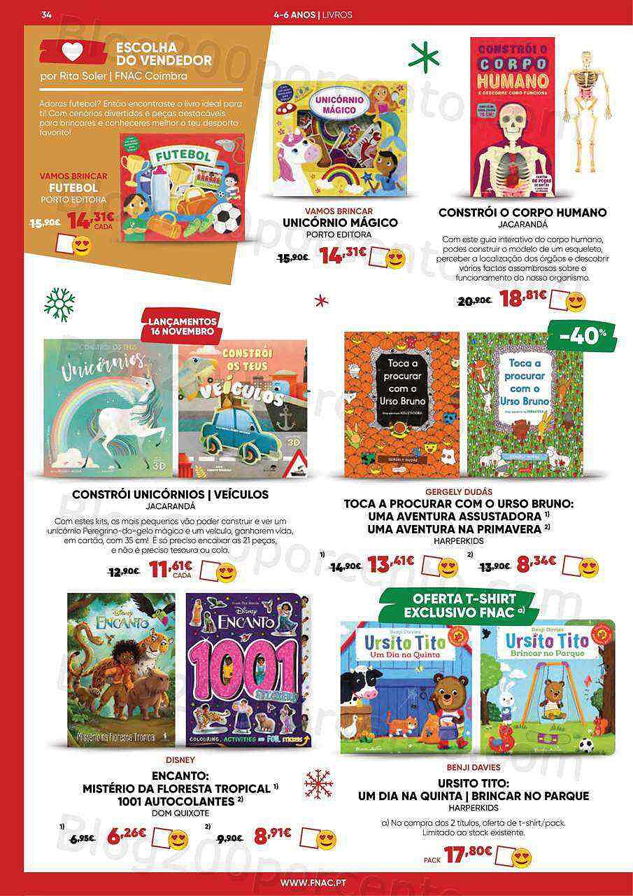 Antevisão Folheto FNAC Kids Natal Promoções até 31 dezembro