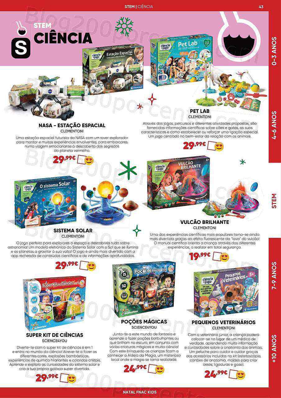 Antevisão Folheto FNAC Kids Natal Promoções até 31 dezembro